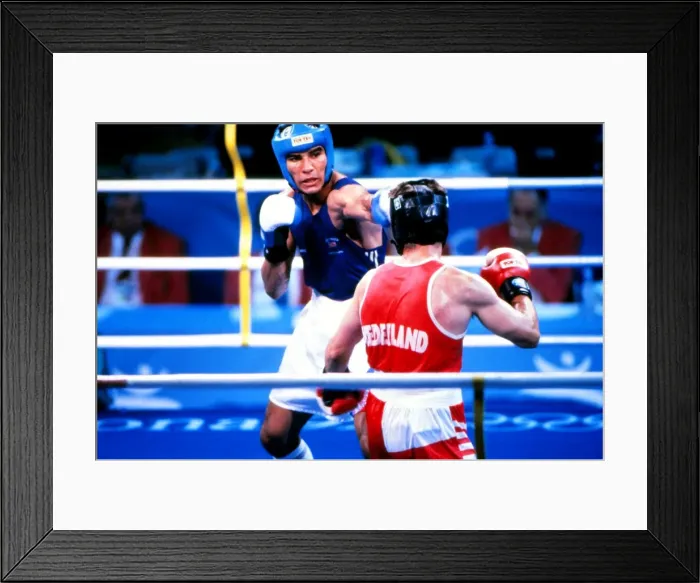 Framed Print : 1992 Barcelona Olympics: Boxing Framed Print : 1992 Barcelona Olympics: Boxing