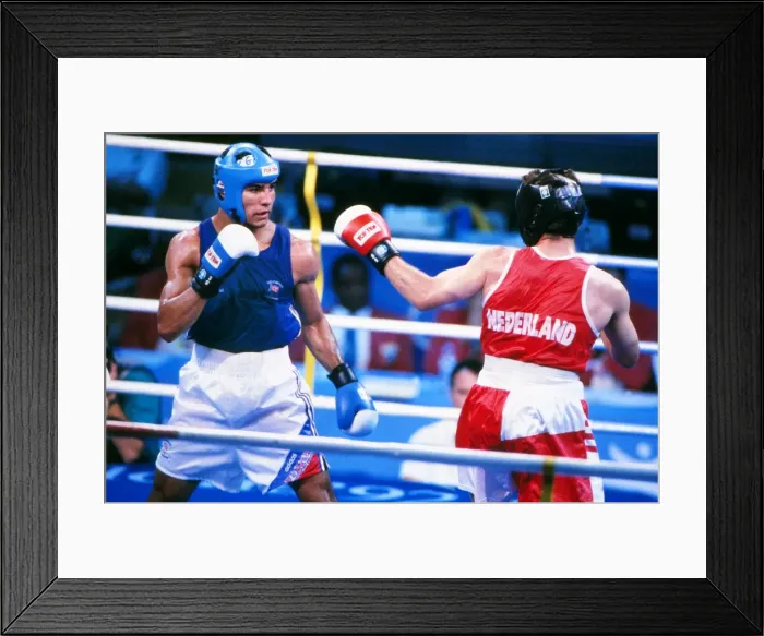 Framed Print : 1992 Barcelona Olympics: Boxing Framed Print : 1992 Barcelona Olympics: Boxing