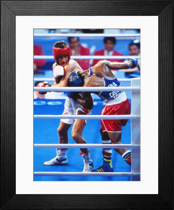 Framed Print : 1992 Barcelona Olympics: Boxing Framed Print : 1992 Barcelona Olympics: Boxing