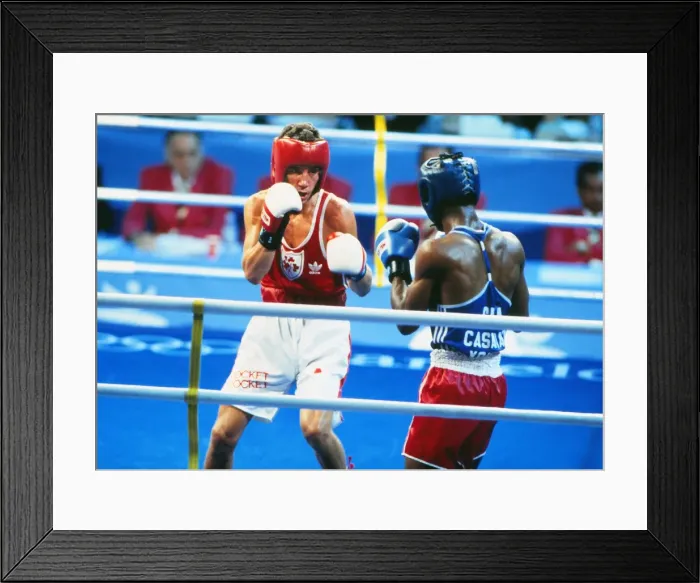 Framed Print : 1992 Barcelona Olympics: Boxing Framed Print : 1992 Barcelona Olympics: Boxing
