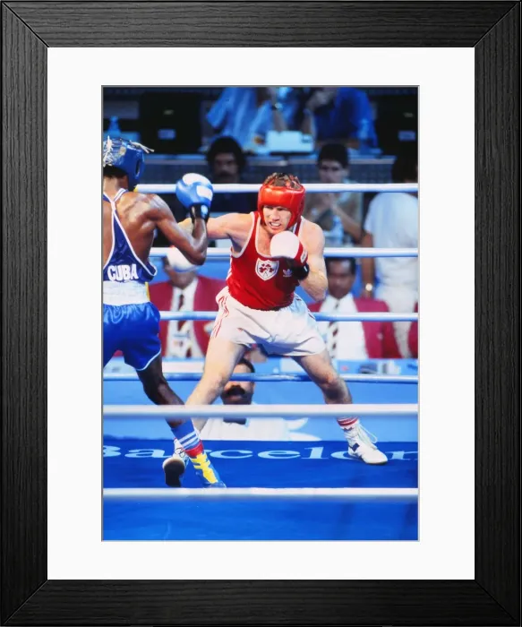 Framed Print : 1992 Barcelona Olympics: Boxing Framed Print : 1992 Barcelona Olympics: Boxing