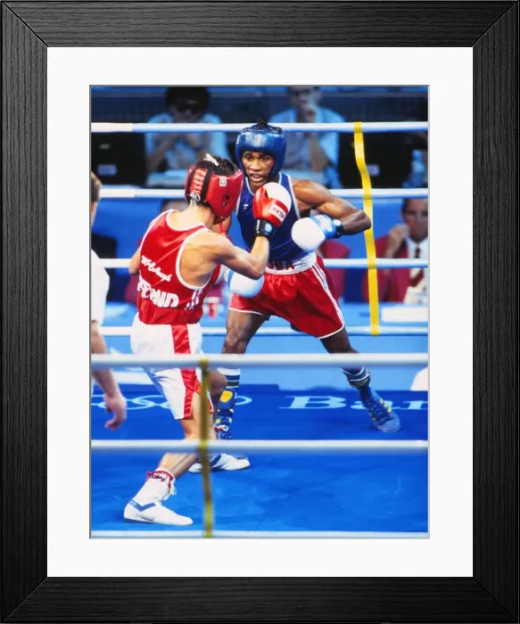 Framed Print : 1992 Barcelona Olympics: Boxing Framed Print : 1992 Barcelona Olympics: Boxing