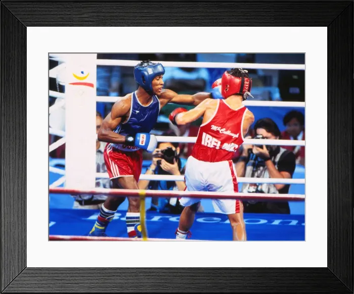 Framed Print : 1992 Barcelona Olympics: Boxing Framed Print : 1992 Barcelona Olympics: Boxing