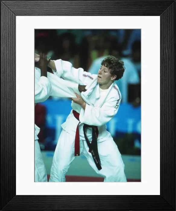 Framed Print : 1992 Barcelona Olympics: Womens Judo Framed Print : 1992 Barcelona Olympics: Womens Judo