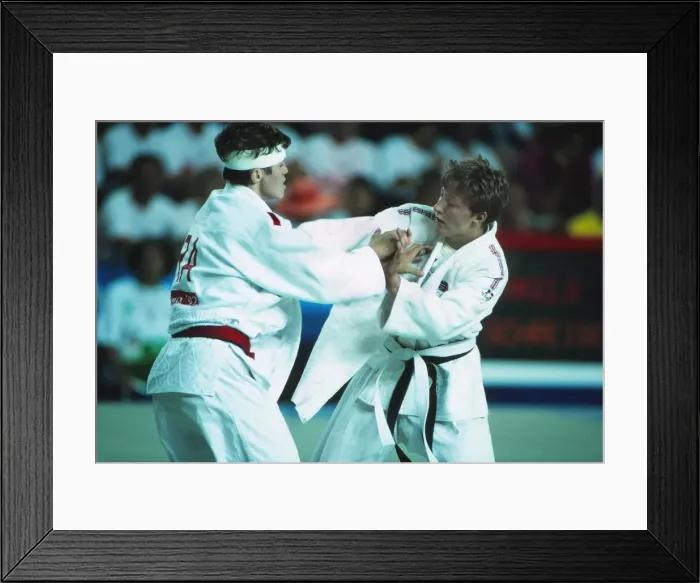 Framed Print : 1992 Barcelona Olympics: Womens Judo Framed Print : 1992 Barcelona Olympics: Womens Judo