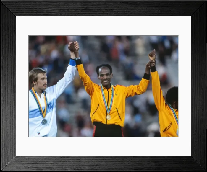 Framed Print : 1980 Moscow Olympics: Mens 10, 000m Framed Print : 1980 Moscow Olympics: Mens 10, 000m
