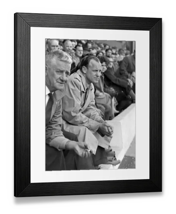 Framed Print : Arsenal trainer Billy Milne pictured at his last match before retirement after 39 years service as player and trainer Framed Print : Arsenal trainer Billy Milne pictured at his last match before retirement after 39 years service as player and trainer