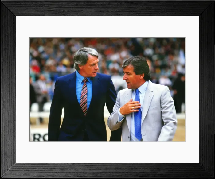 Framed Print : Bobby Robson and Terry Venables - 1987 Football League Centenary Classic Framed Print : Bobby Robson and Terry Venables - 1987 Football League Centenary Classic