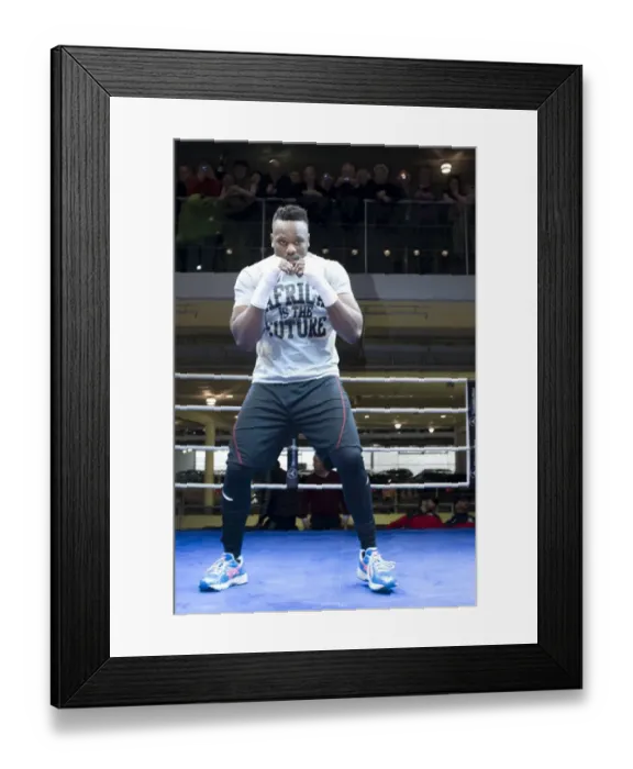 Framed Print : Dereck Chisora + Framed Print : Dereck Chisora +