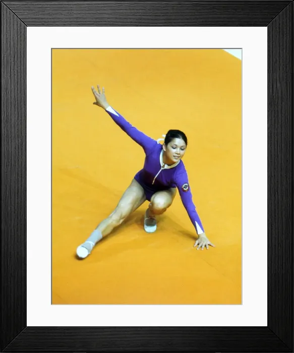 Framed Print : Nellie Kim at the 1976 Montreal Olympics Framed Print : Nellie Kim at the 1976 Montreal Olympics