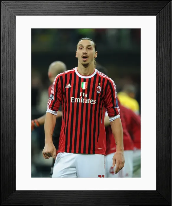 Framed Print : Champs Lge 2R1: AC Milan 4 Arsenal 0
