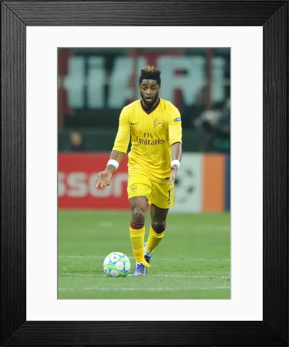 Framed Print : Football - UEFA Champions League - AC Milan vs. Arsenal Framed Print : Football - UEFA Champions League - AC Milan vs. Arsenal