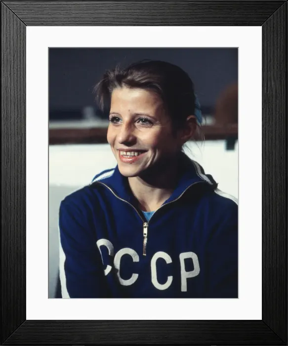 Framed Print : Olga Korbut - 1975 Gymnastics World Cup Framed Print : Olga Korbut - 1975 Gymnastics World Cup