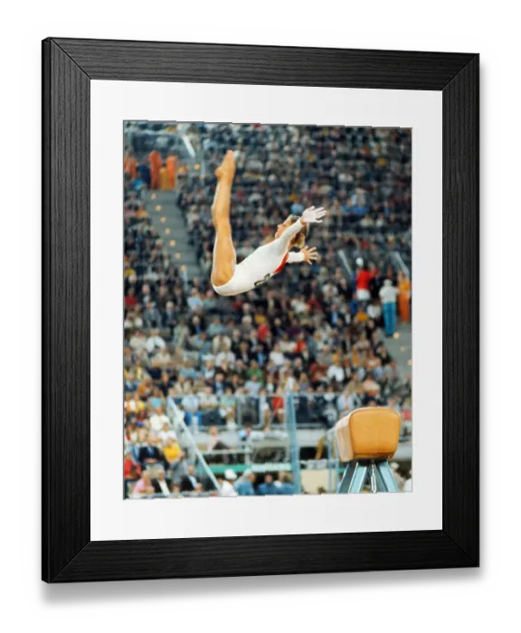 Framed Print : Olga Korbut - 1972 Munich Olympics - Gymnastics Framed Print : Olga Korbut - 1972 Munich Olympics - Gymnastics