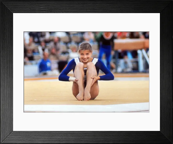 Framed Print : Olga Korbut - 1972 Munich Olympics - Womens Gymnastics Framed Print : Olga Korbut - 1972 Munich Olympics - Womens Gymnastics
