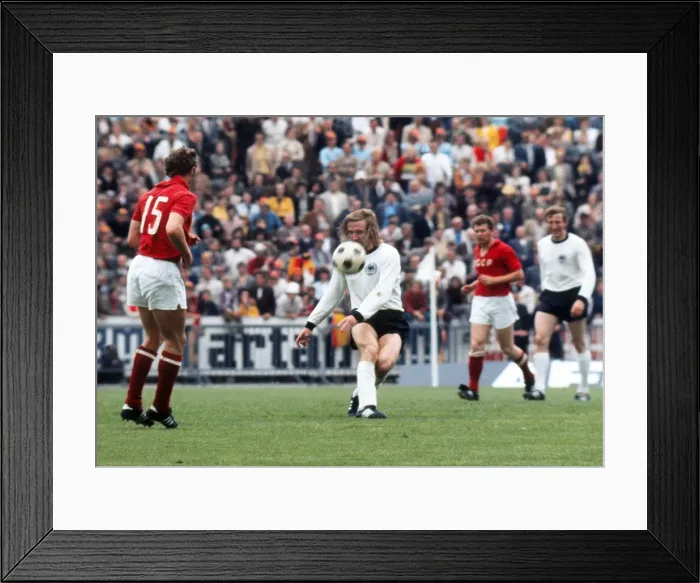 Framed Print : Euro72 Final: W Germany 3 USSR 0 Framed Print : Euro72 Final: W Germany 3 USSR 0