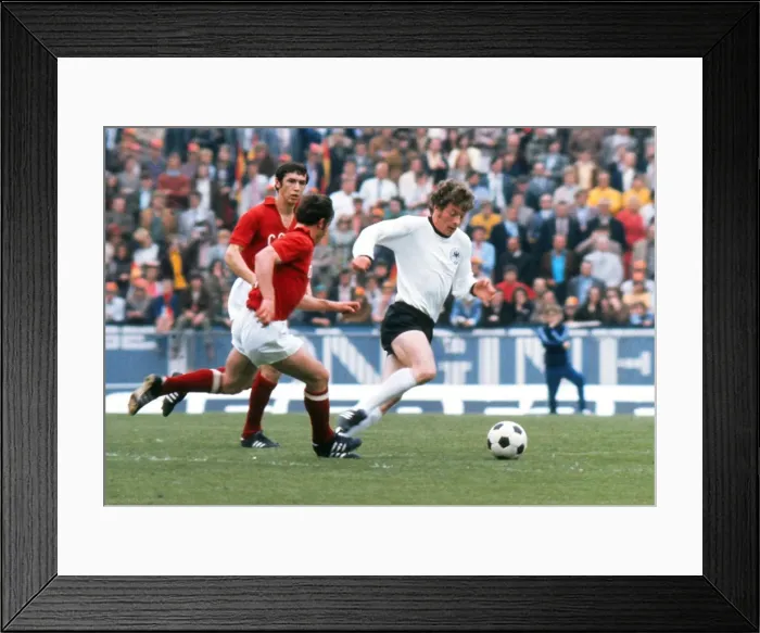Framed Print : Herbert Wimmer on the ball in the final of Euro 72 Framed Print : Herbert Wimmer on the ball in the final of Euro 72