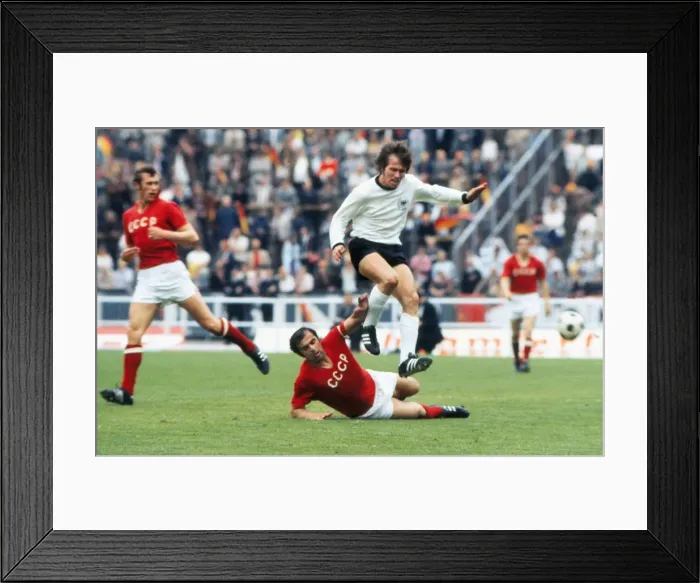 Framed Print : Euro72 Final: W Germany 3 USSR 0 Framed Print : Euro72 Final: W Germany 3 USSR 0