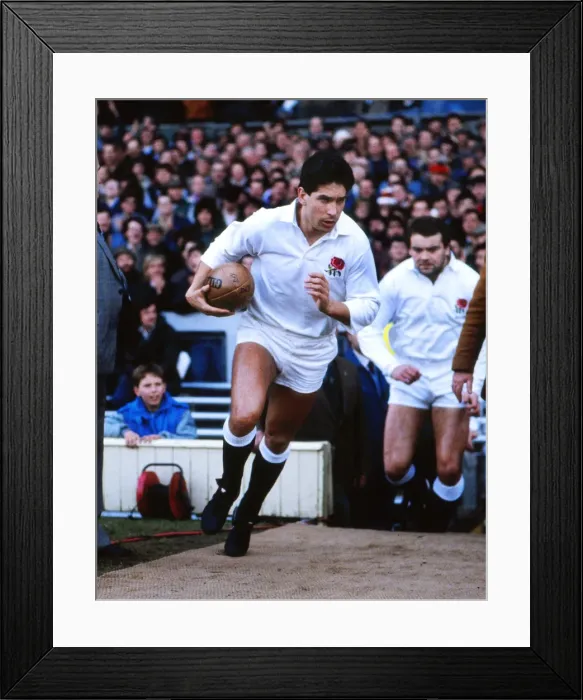 Framed Print : Englands Paul Dodge - 1985 Five Nations Framed Print : Englands Paul Dodge - 1985 Five Nations