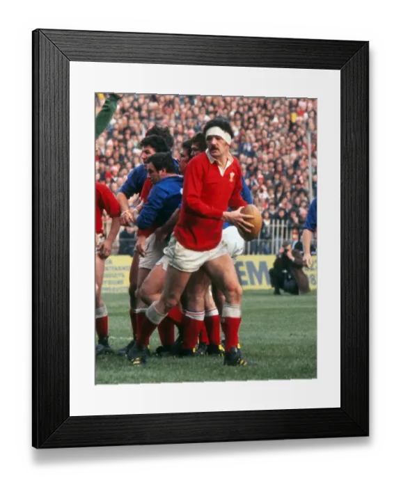 Framed Print : Wales Mervyn Davies - 1976 Five Nations Framed Print : Wales Mervyn Davies - 1976 Five Nations