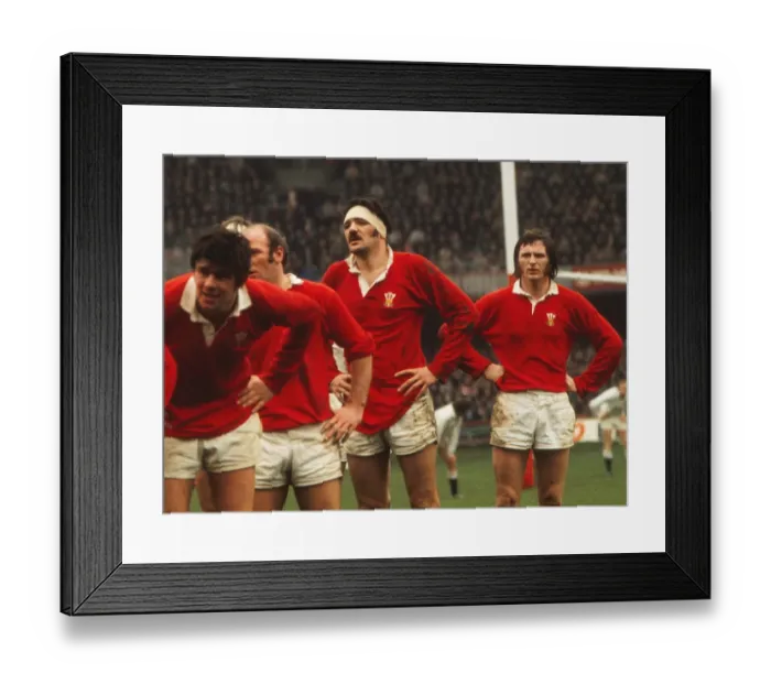 Framed Print : Mervyn Davies and Trefor Evans of Wales during the 1975 Five Nations Framed Print : Mervyn Davies and Trefor Evans of Wales during the 1975 Five Nations