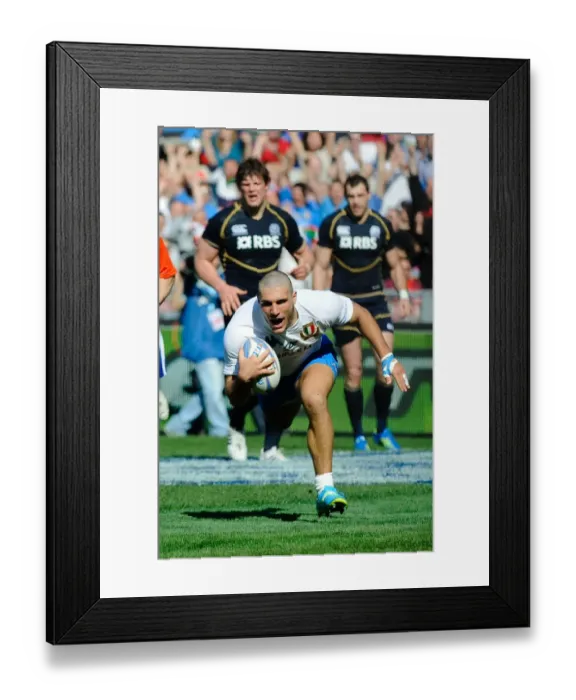 Framed Print : rugby sei nazioni Italia vs Scozia 6N: Italy 13 Scotland 6 Framed Print : rugby sei nazioni Italia vs Scozia 6N: Italy 13 Scotland 6
