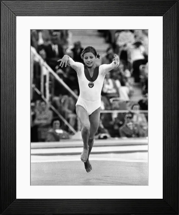 Framed Print : Olga Korbut - 1972 Munich Olympics - Womens Gymnastics Framed Print : Olga Korbut - 1972 Munich Olympics - Womens Gymnastics