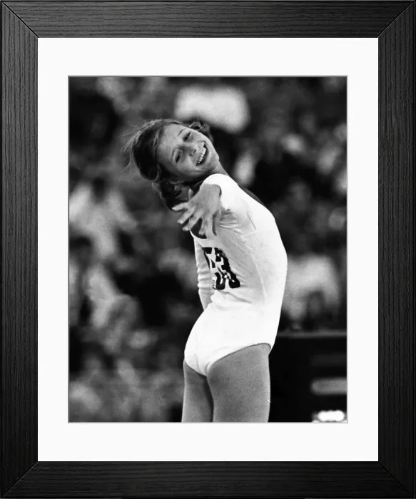 Framed Print : Olga Korbut - 1972 Munich Olympics - Womens Gymnastics Framed Print : Olga Korbut - 1972 Munich Olympics - Womens Gymnastics
