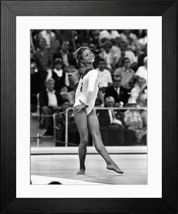 Framed Print : Olga Korbut - 1972 Munich Olympics - Womens Gymnastics Framed Print : Olga Korbut - 1972 Munich Olympics - Womens Gymnastics