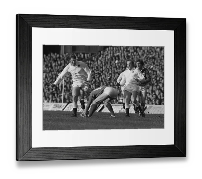Framed Print : Andy Ripley and David Duckham during the 1974 Five Nations