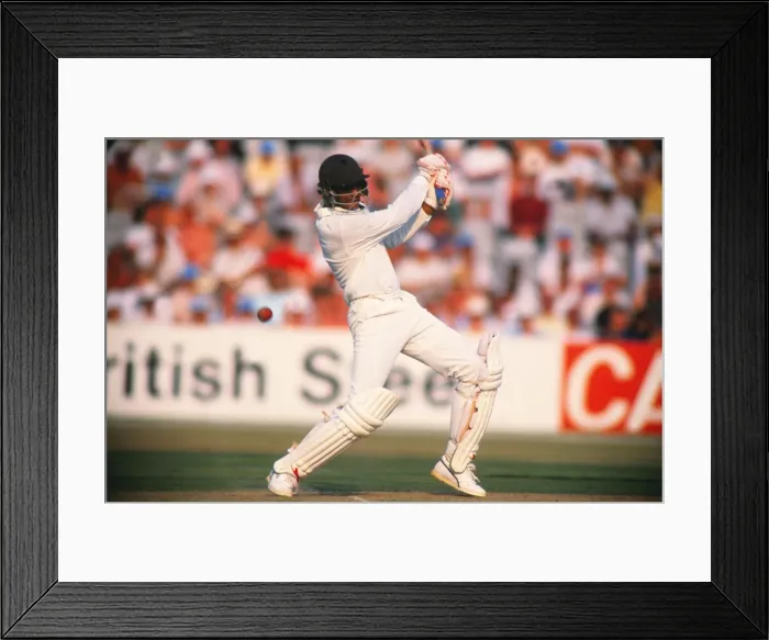 Framed Print : Mohammad Azharuddin bats for India in 1990 Framed Print : Mohammad Azharuddin bats for India in 1990