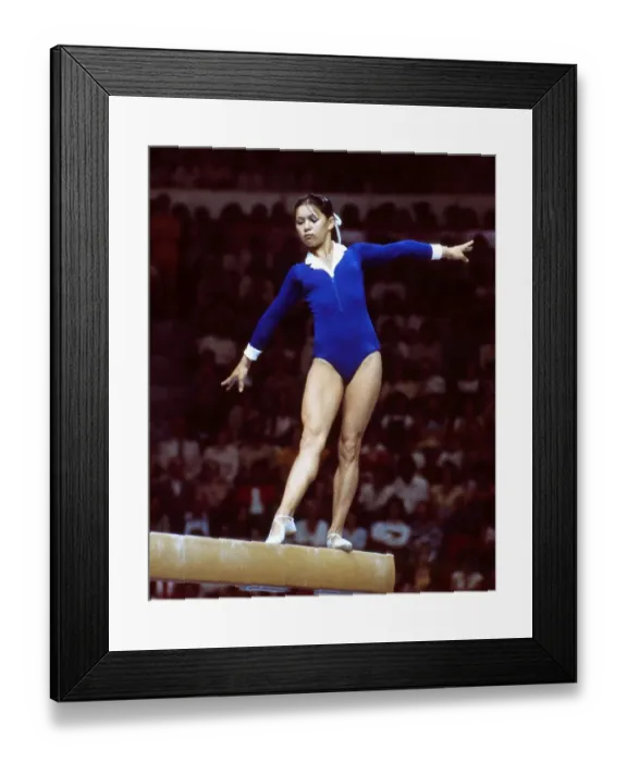 Framed Print : Nellie Kim at the 1976 Montreal Olympics Framed Print : Nellie Kim at the 1976 Montreal Olympics