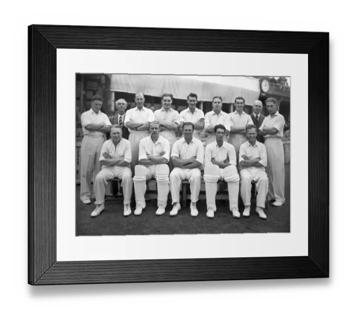 Framed Print : Warwickshire C. C. C. - 1949 Framed Print : Warwickshire C. C. C. - 1949