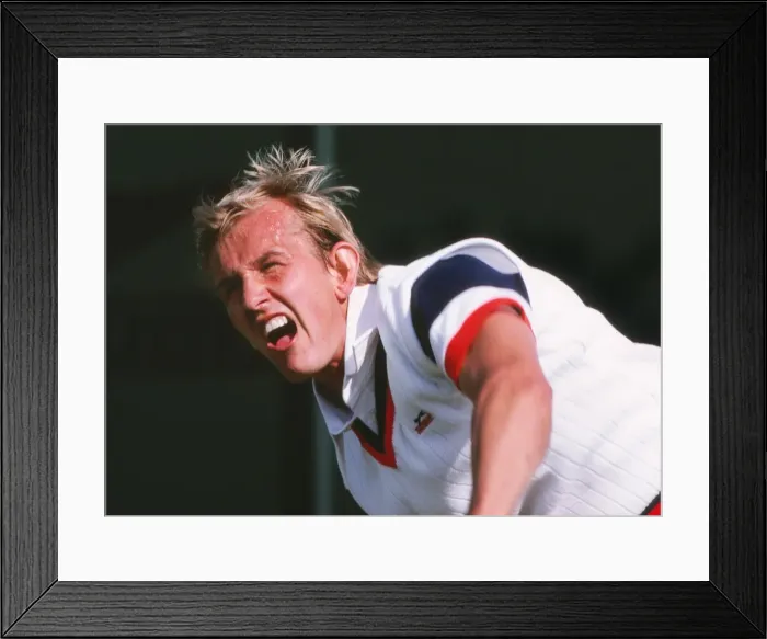 Framed Print : Richard Lewis at the 1979 Wimbledon Tennis Championships Framed Print : Richard Lewis at the 1979 Wimbledon Tennis Championships