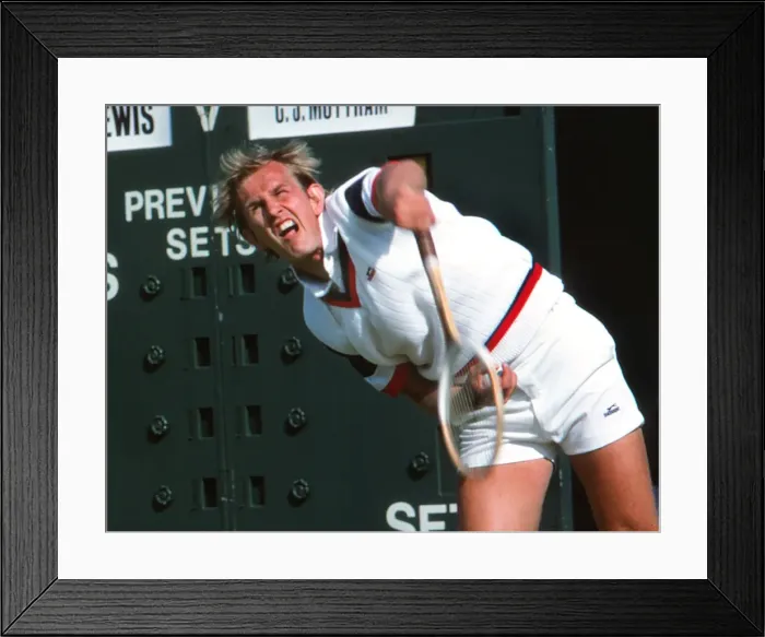 Framed Print : Richard Lewis at the 1979 Wimbledon Tennis Championships Framed Print : Richard Lewis at the 1979 Wimbledon Tennis Championships