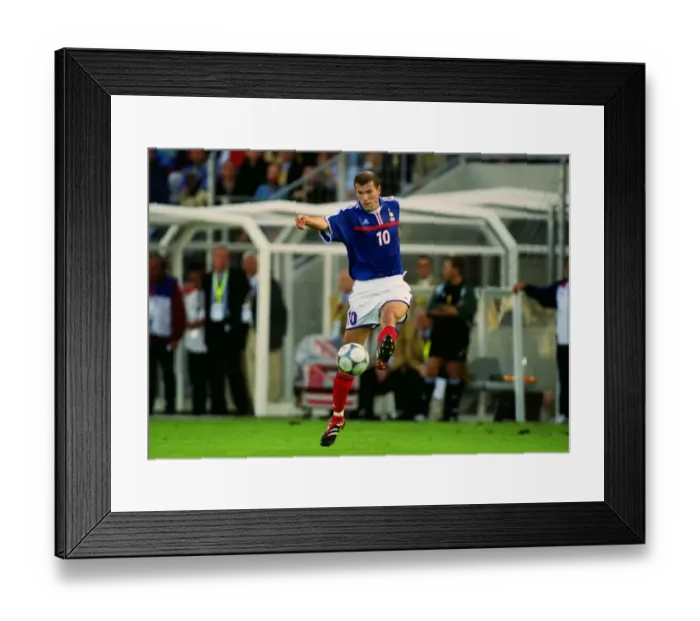 Framed Print : Zinedine Zidane at Euro 2000