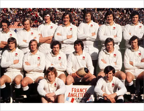The England team that faced France in the 1974 Five Nations Championship