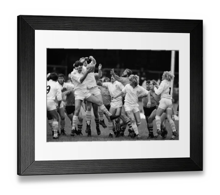 Framed Print : The London Division line-out wins the ball against Australia in 1981 Framed Print : The London Division line-out wins the ball against Australia in 1981