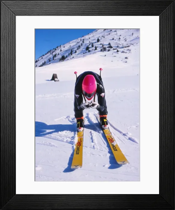 Framed Print : Divina Galica - Speed Skiing Framed Print : Divina Galica - Speed Skiing