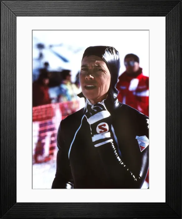 Framed Print : Divina Galica - Speed Skiing Framed Print : Divina Galica - Speed Skiing