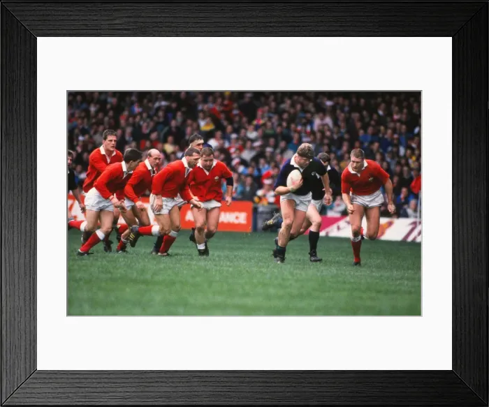 Framed Print : Scotlands Damien Cronin scores his try against Wales in 1990 Framed Print : Scotlands Damien Cronin scores his try against Wales in 1990