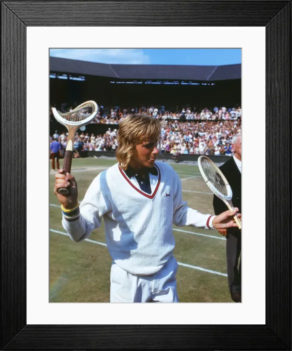 Framed Print : Bjorn Borg - 1973 Wimbledon Championships Framed Print : Bjorn Borg - 1973 Wimbledon Championships