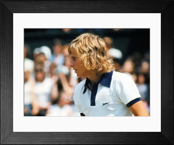 Framed Print : Bjorn Borg - 1973 Wimbledon Championships Framed Print : Bjorn Borg - 1973 Wimbledon Championships