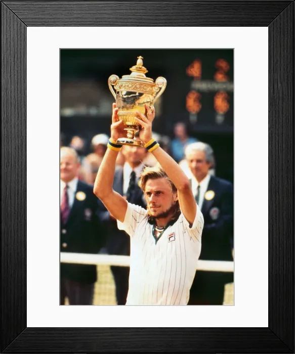 Framed Print : Bjorn Borg - 1976 Wimbledon Champion Framed Print : Bjorn Borg - 1976 Wimbledon Champion