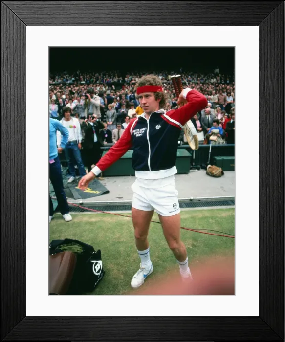 Framed Print : John McEnroe - 1981 Wimbledon Championships Framed Print : John McEnroe - 1981 Wimbledon Championships