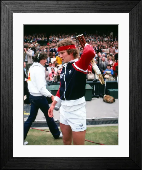 Framed Print : John McEnroe - 1981 Wimbledon Championships Framed Print : John McEnroe - 1981 Wimbledon Championships