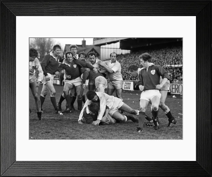 Framed Print : Ireland and England clash at Lansdowne Road - 1981 Five Nations Framed Print : Ireland and England clash at Lansdowne Road - 1981 Five Nations