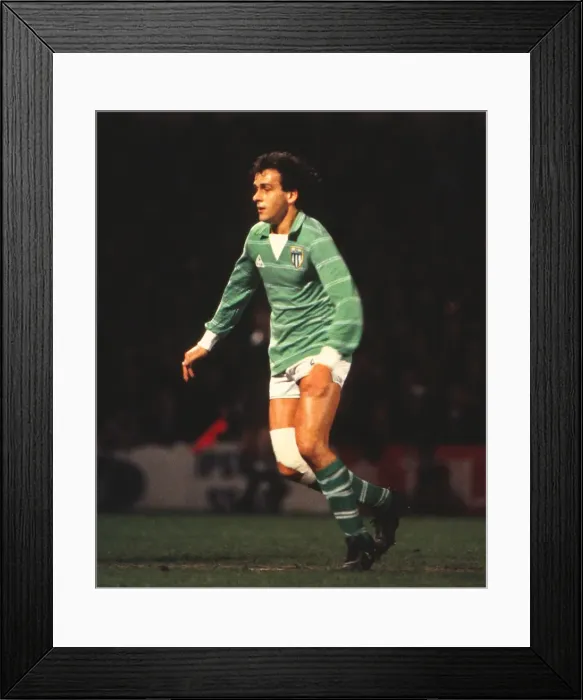 Framed Print : St Etiennes Michel Platini - 1981 UEFA Cup Framed Print : St Etiennes Michel Platini - 1981 UEFA Cup
