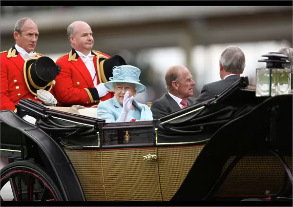 The Queen with Prince Philip - Royal Ascot 2012