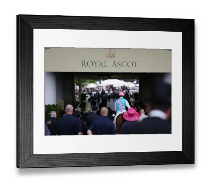 Framed Print : Tom Queally and Frankel leave the course to go to the parade ground after winning the Queen Anne Stakes Framed Print : Tom Queally and Frankel leave the course to go to the parade ground after winning the Queen Anne Stakes